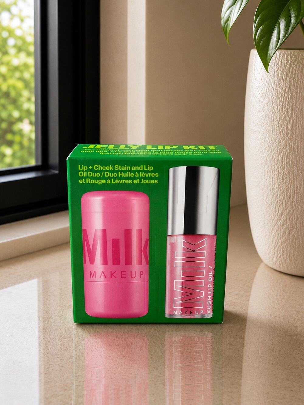 $50 New Milk Makeup Jelly Lip Burst & Strawberry Haze Lip Stain Lip Oil Set